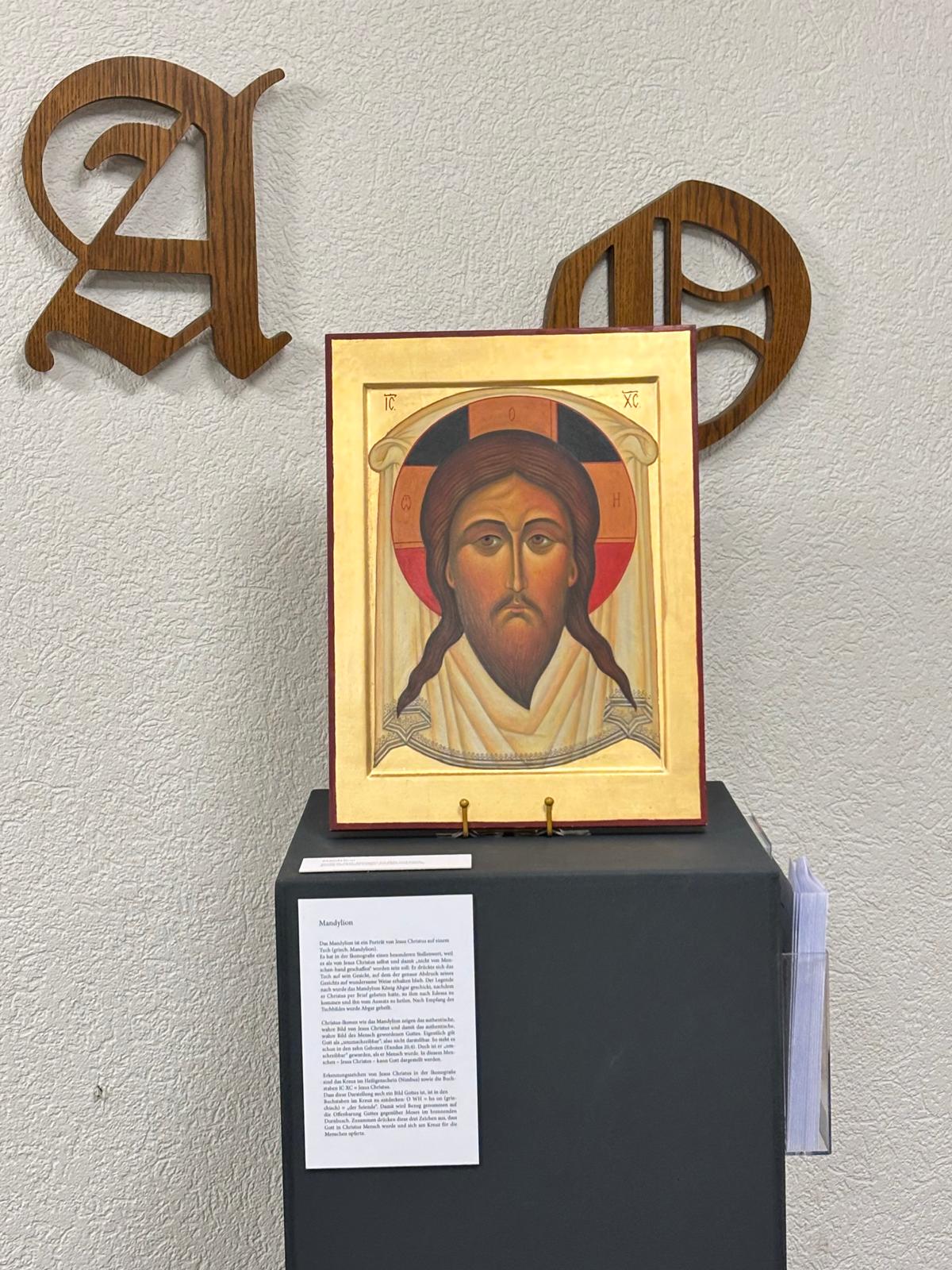 Auf dem Bild sieht man eine Ikone Jesus