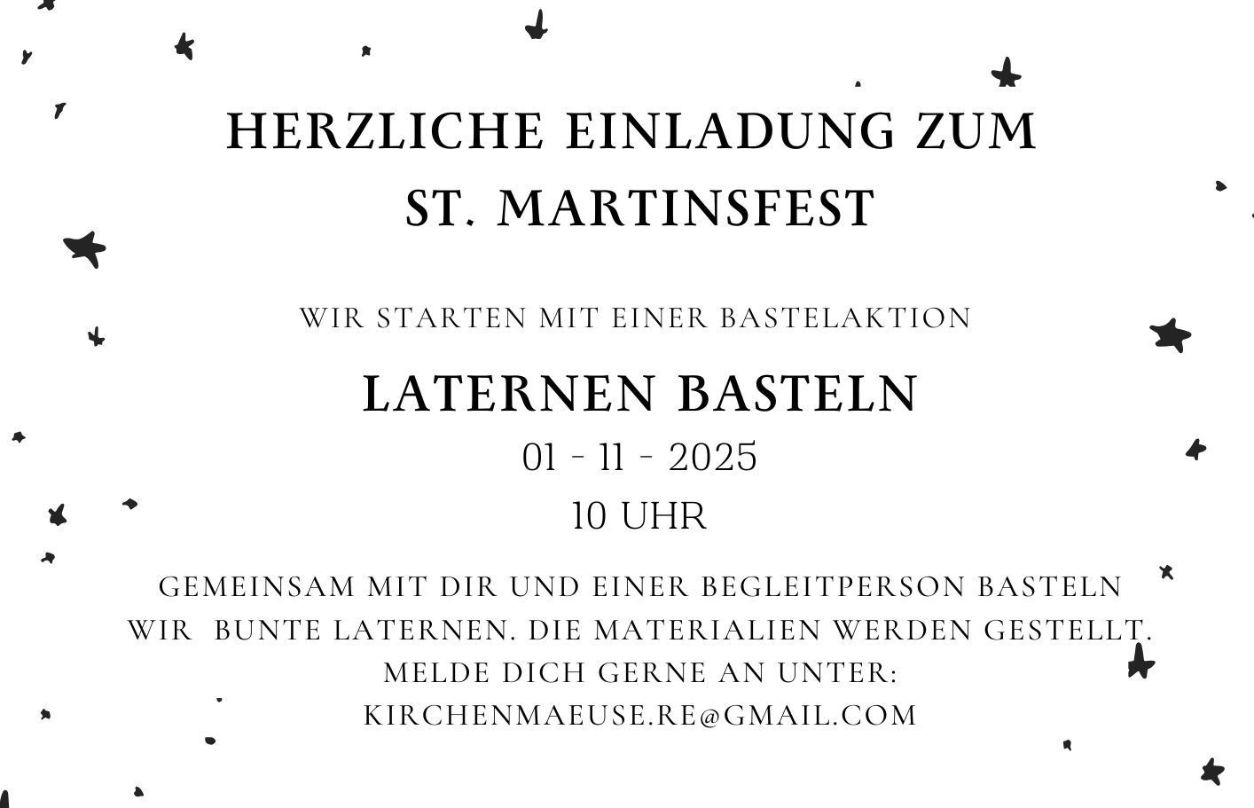 Auf dem Bild sieht  Kinder mit Laternen